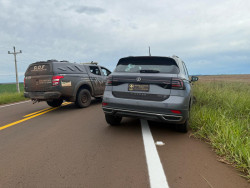 Dois homens são detidos em rodovia por apropriação indébita de T-Cross