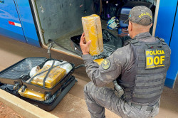 Adolescentes são detidos com malas lotadas de maconha na fronteira de MS