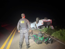 Fronteira: veículos de luxo roubados levavam 3,2 toneladas de maconha