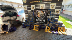 Rapaz é detido com carga milionária de maconha e carro furtado