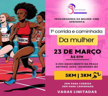 Corrida e Caminhada da Mulher acontece neste domingo em Dourados