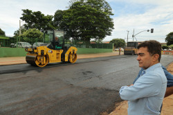 Em parceria com governo de MS, Marçal dá largada a recapeamento histórico do Água Boa