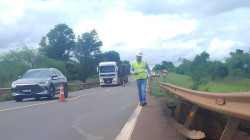 Obra emergencial causa operação “pare e siga” por 20 dias na BR-163