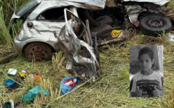 Batida frontal entre carro e caminhão prancha mata criança de 11 anos em MS