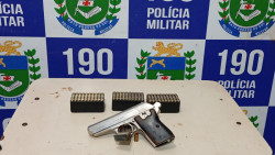 Polícia prende homem por violência doméstica e com 150 munições na fronteira