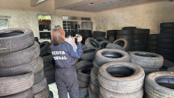 Operações da PF e da Receita miram venda de pneus contrabandeados