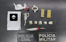 Dupla é capturada vendendo drogas em alojamento de empresa