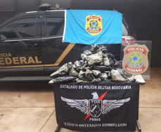 Polícia encontra 60 quilos de haxixe, subproduto da maconha