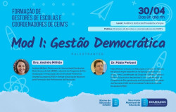 Diretores e coordenadores de unidades educacionais passarão por formação