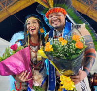 Moradores da Aldeia Jaguapiru vencem Concurso Miss e Mister Indígena