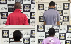 Quatro homens com mandados em aberto são presos durante o final de semana