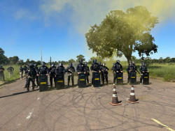 Grupo de Choque Nacional reforça PRF após bloqueios em BRs em MS