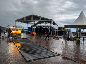 Temporal causa danos no Parque de Exposições