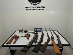 Em duas ações, Polícia Militar apreende 14 armas em Nova Alvorada do Sul