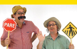 Sábado tem show de humor com Tchó e Béppi em alusão ao "Maio Amarelo"