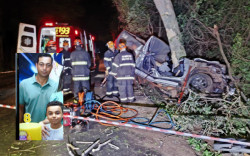 Corpos de pai e filho que morreram em acidente são velados em Indápolis