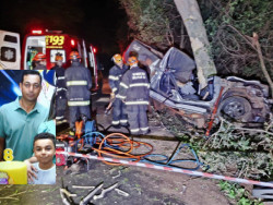 Corpos de pai e filho que morreram em acidente são velados em Indápolis