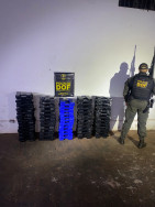 DOF apreende 203 quilos de droga em meio a mata