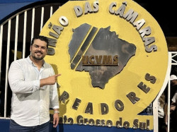 Vereador douradense Daniel Júnior assume presidência da União das Câmaras de MS
