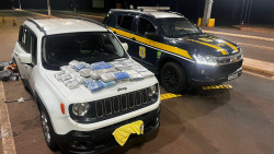 Comerciante paulista acompanhado da esposa e dos filhos é preso com drogas na BR-463