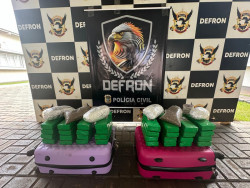 Mulher é presa com maconha e sementes da planta em terminal rodoviário