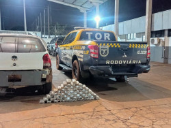 Casal é preso em rodovia estadual com haxixe marroquino escondido em carro