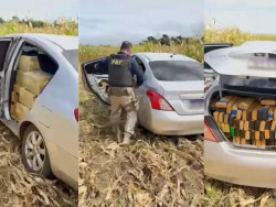 Homens são presos com carro carregado com drogas na capital