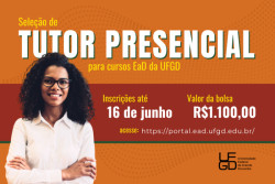 Seleção de tutor presencial para cursos EaD da UFGD tem inscrições prorrogadas