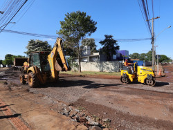 Vila Mary recebe operação de tapa-buracos