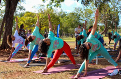 Festival gratuito celebra o Dia Internacional do Yoga