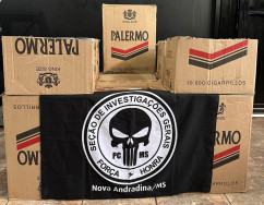 Polícia Civil flagra homem com 7,4 mil maços de cigarros em MS