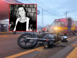 Mulher morre após ser atropelada por moto enquanto atravessava avenida