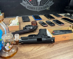 Polícia encontra até pistola turca com investigados por receptação