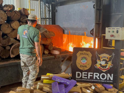 Defron queima 9,5 toneladas de drogas em Ponta Porã