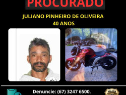 Polícia Civil pede ajuda da população para localizar feminicida em Costa Rica