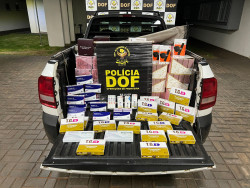 Contrabandista é preso com mounjaro e outros produtos do Paraguai em Maracaju