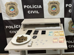 Indivíiduo é preso com crack, maconha e dinheiro em cidade de MS