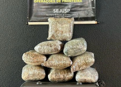 Adolescente é apreendida com mala cheia de skunk na BR-463