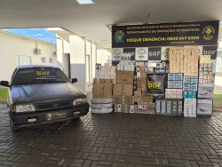 DOF apreende veículo com R$ 205 mil em mercadoria contrabandeada
