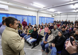 Prefeito Marçal Filho agradece empenho da equipe da Educação que tem gerado resultados positivos para a cidade de Dourados (Foto: Aparecido Frota)