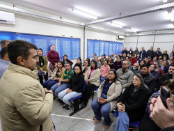 Prefeito Marçal Filho agradece empenho da equipe da Educação que tem gerado resultados positivos para a cidade de Dourados (Foto: Aparecido Frota)