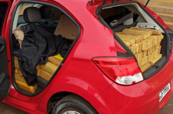 Três homens são presos pela PRF com 556 quilos de maconha em rodovia estadual