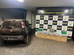 DOF apreende 416 quilos de drogas em carro furtado em São Paulo