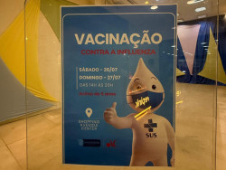Prefeitura leva vacina contra a Influenza ao shopping no fim de semana