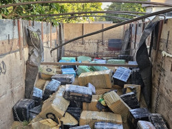 Caminhoneiro alega sequestro ao ser preso com 5t de maconha na BR-463