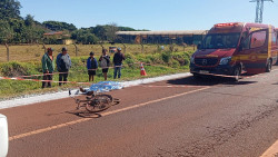 Ciclista morre atropelado por carreta no Anel Viário