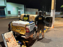 Strada furtada no Paraná é recuperada pelo DOF carregada com 920 quilos de drogas