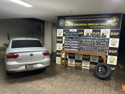 Jovem é preso pelo DOF tranportando R$ 100 mil em cigarros eletrônicos