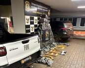 Dois homens são presos por tráfico e Defron apreende Strada e SW4 roubadas