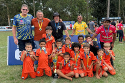 Dez clubes disputam etapa de Dourados do Festival de Futebol Sub-9 neste domingo